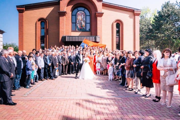 Gruppenfoto Hochzeit