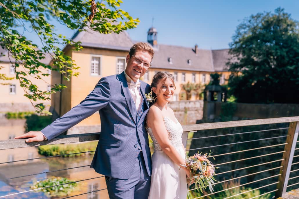 First Look und Brautpaarshooting im Schloss Dyck Jüchen